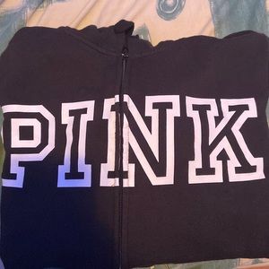 Black PINK Zip Up sweater with Logo